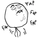 Sticker tagged Fap, Fapping