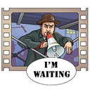 Sticker tagged text:I'm waiting, waiting