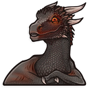 Sticker tagged dragon, animal