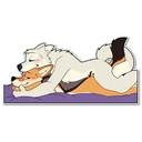 Sticker tagged 🏳️‍🌈 I am 50% gay!, Artist: furjoe0, https://t.me/+0famSJH9eD85Yjhk