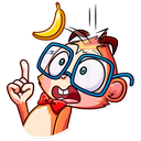 Sticker tagged Banana