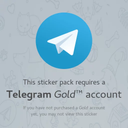 Sticker tagged Telegram Gold Account