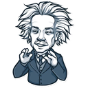 Sticker tagged Albert Einstein