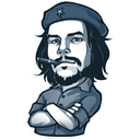 Sticker tagged Che Guevara