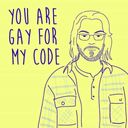 Sticker tagged Gay, You are gay for my code, Code