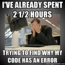 Sticker tagged Error, Debugging