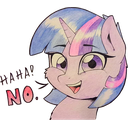 Sticker tagged Haha No, No, Twilight Sparkle