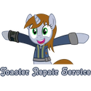 Sticker tagged Toaster Repair Pony, Toaster Repair Service, MLP, Littlepip, Best Pony