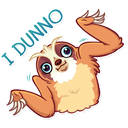 Sticker tagged I dunno