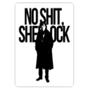 Sticker tagged No shit sherlock