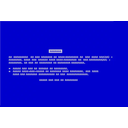 Sticker tagged Blue screen