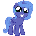 Sticker tagged Filly, Princess Luna, Smile, MLP, Grin