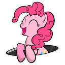 Sticker tagged portal, Pinkie Pie