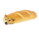 Sticker tagged Bread, Food, doge, cute, dog, doggo, funny