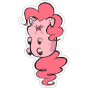Sticker tagged Pinkie Pie, piglet, MLP